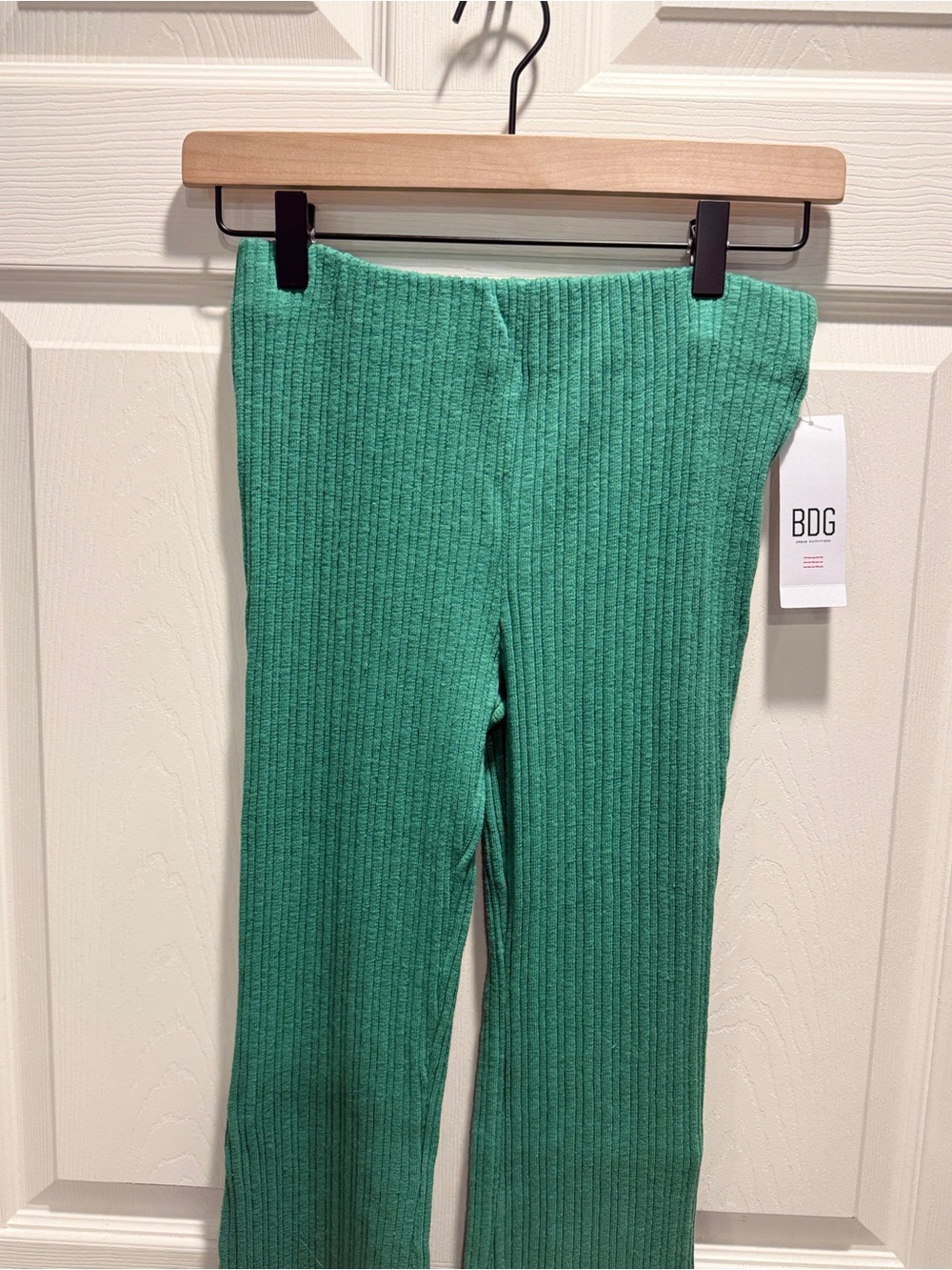 BDG Urban Outfitters Ribbed Flare Pants Green Size Small NWT Y2K - Picture 3 of 10